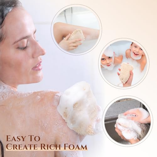 Rtteri 240 Pcs Soap Saver Bags - Natural Sisal Exfoliating Soap Pouches - Variation of THIS listing