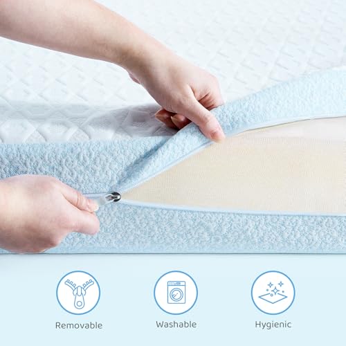 Dual-Sided Gel Memory Foam Toddler Crib Mattress 52 x 27.5 x 4.5 Inches