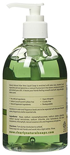 Clearly Natural Liquid Hand Soap with Aloe Vera - 12 oz Pack of 2 - Variation: Aloe Vera / 12 Fl Oz