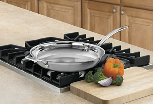 Cuisinart 12-Inch MultiClad Pro Stainless Steel Skillet with Helper Handle