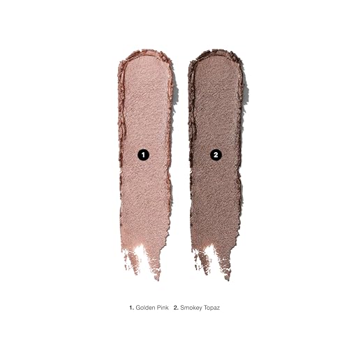 Mini Long-Wear Cream Shadow Stick Duo - Golden Pink & Smokey Topaz, 24-Hour Eye Makeup