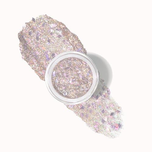 Rhinestone Face Jewels Mermaid Face Gems Body Chest Gem Crystal Eyes Face Stickers Rave Festival Party Face Jewelry for Women 2PCS (Face Gem4)
