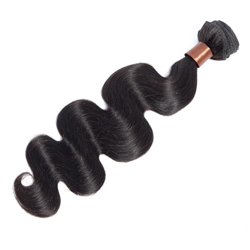 Angie Queen 18 Inch Body Wave Human Hair Bundles - 1 Pack Unprocessed Virgin Brazilian Hair Extensions