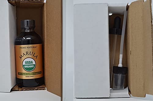 Organic Marula Oil 4oz - Cold Pressed, Pure Skin & Hair Nourishing Oil