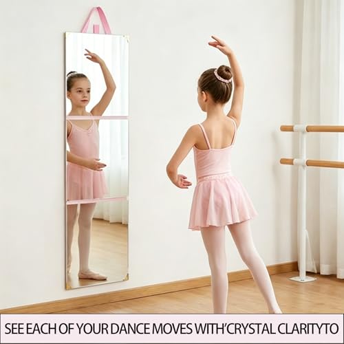 SAFEE MRROR 48in x 12in Foldable Travel Full Body Mirror Shatterproof Hanging