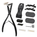 Gomake Black Tape-In Hair Extension Tools Kit with Stainless Steel Pliers & Remover