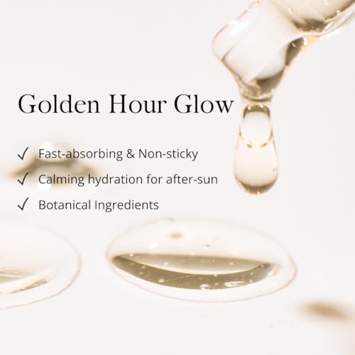 SOLYNA Golden Sunset After-Sun Hydrating Face Serum 30ml ? Lightweight Korean Skincare with Hyaluronic Acid, Panthenol & Centella Asiatica (Cica) for Calm, Radiant Skin