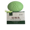 Tea Tree Oil Soap Bar For Face & Body 4.0 oz - Antifungal Antiseptic Cleanser Against Odor, Fungus, Acne, Rash, Ringworm - Infused With Pure Essential Oils For Cleansing & Refreshing