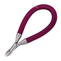 Tweezerman Grip & Snip Spiral Spring Cuticle Nipper - Assorted Colors, 2.5 x 1 x 6 in