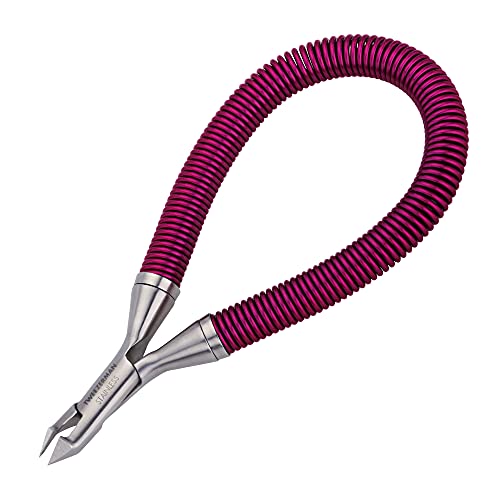 Tweezerman Grip & Snip Spiral Spring Cuticle Nipper - Assorted Colors, 2.5 x 1 x 6 in