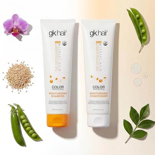 GK HAIR Travel Size Curly Hair Shampoo & Conditioner Set 3.4 Fl Oz - Color & Frizz Protection
