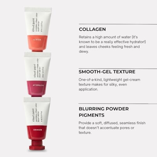 Glossier Mini Cloud Paint Blush Trio - Vegan, Hydrating, Radiant Cheek Colors