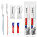 100 Pack Disposable Toothbrushes with Toothpaste & Floss - Individually Wrapped, Travel-Friendly, Soft Bristles, Family Use Variation of THIS listing