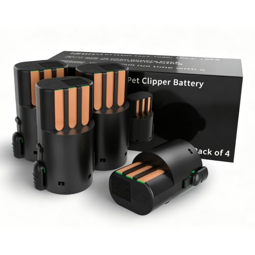 4-Pack Replacement NiMH Battery for Wahl Arco SE Pet Clippers - Extended Runtime