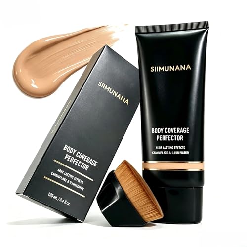 Waterproof Tattoo Cover Up Makeup with Brush - Golden Radiance, 3.4 fl oz