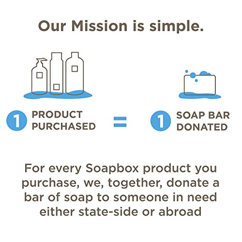 Soapbox Tea Tree Shampoo Bar for Dry Scalp | Natural, Eco Friendly, Vegan | Color Safe, free of Sulfates, Parabens, Silicones, Cruelty Free, 3.1oz (Pack of 1)