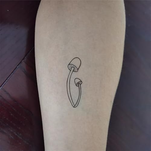Black Flowers Tree Temporary Tattoo Sticker Waterproof Geometric Insect Women Girls Neck Chest Hand 15X11cm Set of 4 (SF267)