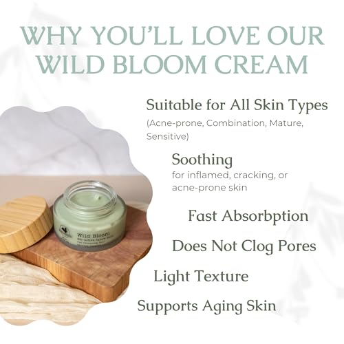 Wildcrafted Tallow Face Balm with Blue Tansy - Hydrating & Nourishing Skin Care