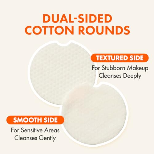 Facial Makeup Remover Pads with Carrot Seed Oil - Sensitive Skin, 60 Pads