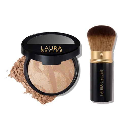 Laura Geller Baked Balance-n-Brighten Foundation Light 03 with Kabuki Brush