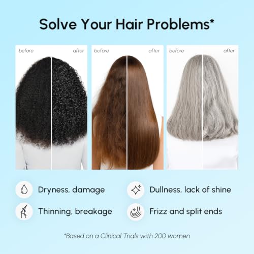 MAREE Deep Conditioning Hair Mask for Damaged Hair - Hydrating Protein, 10 Fl Oz, White Pack
