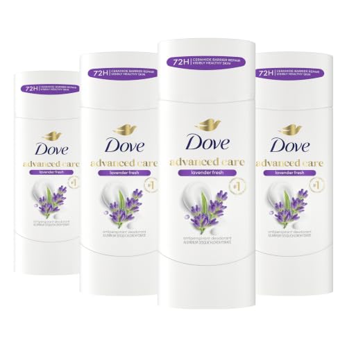 Dove Advanced Care Lavender Fresh Antiperspirant Deodorant Stick 2.6 oz Pack of 4 - Lavender Scent