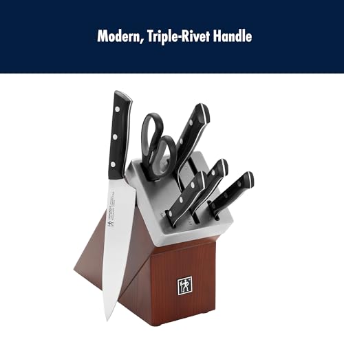 7-Piece Chef Knife Set with Bread Knife - German Engineered Razor-Sharp Kitchen Cutlery