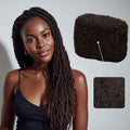 Afro Kinkys Bulk Human Hair for Braiding (20 Inch, Dark Brown #2, 50g)
