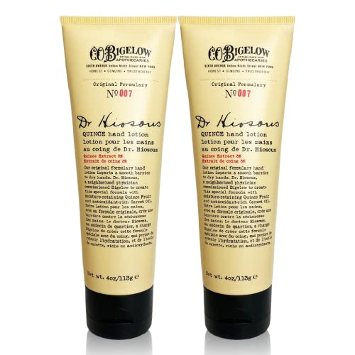 C.O. Bigelow Dr. Hiosous Quince Hand Lotion 4oz Pack of 2 - Moisturizing Hand Cream