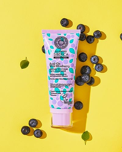 Natura Siberica Wild Blueberry Face Cleanser 100ml - Natural Antioxidant & Moisturizer