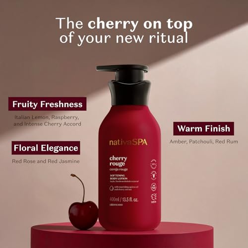 Cherry Rouge Hydrating Body Lotion with Collagen Boost - 13.5 oz