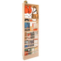 Morimoe Wooden Kids Wall-Mounted Bookshelf with 4 Hooks – Space-Saving Toy & Book Organizer
