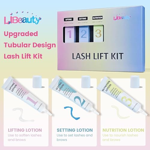 Lash Lift Kit with Balm Glue - Eyelash & Brow Lamination Set with Nourishing Balm