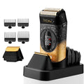 DSP 3-in-1 Cordless Foil Shaver for Men - Gold, 3-Speed Bald Head Trimmer