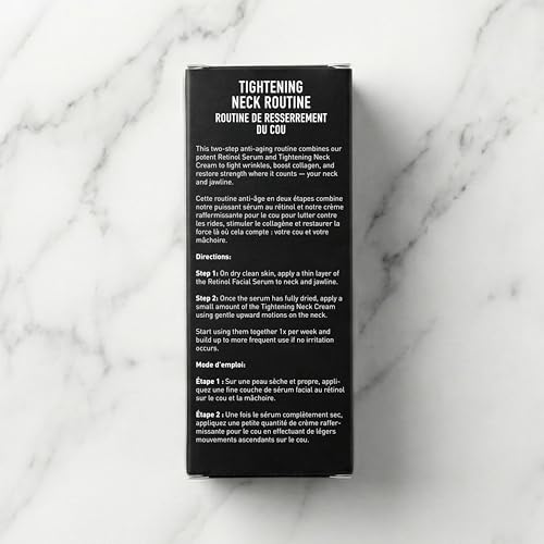 Men's Anti-Aging Neck Cream & Serum Set - Tightening & Firming Skincare