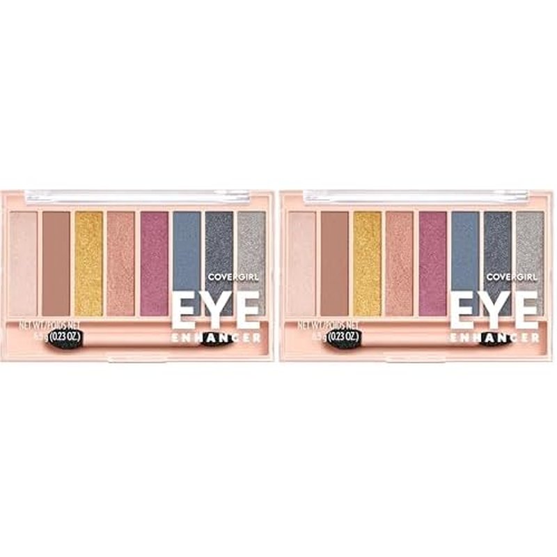 COVERGIRL TruNaked Queenship Eyeshadow Palette, 8 Shades, Flawless Look, 2 Pack, Matte, Shimmer, Lush, Smooth, Blendable, Rich Payout