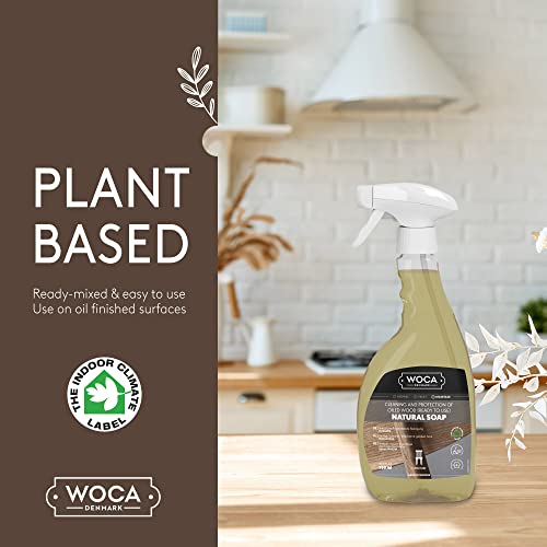 WOCA Natural Soap Spray for Hardwood Floors & Surfaces, 25.4 fl oz