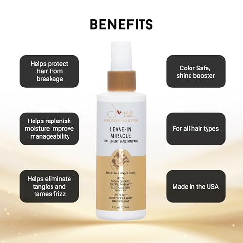 Miracle Elixir Collection Joyce Giraud Leave-In Hair Treatment with Pure4 Oils 6 Oz