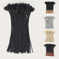 18 Inch Human Hair Loc Extensions - 40 Strands, Handmade Dreadlocks, Variation 1b / 18 Inch-40s