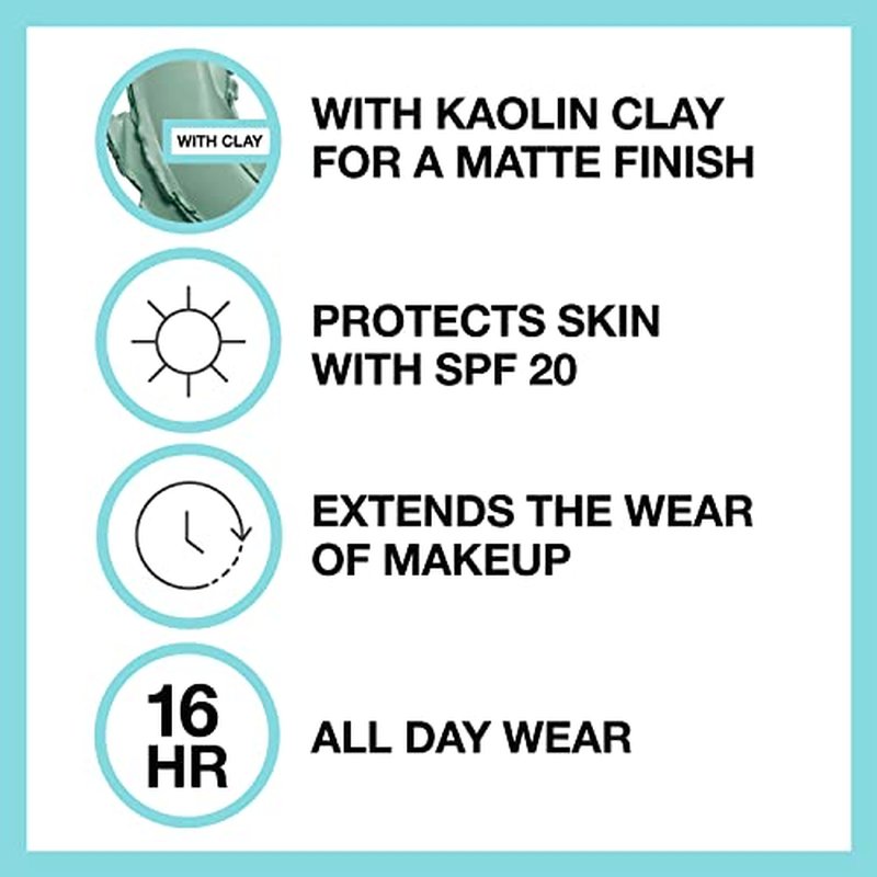 Maybelline Fit Me Matte + Poreless Liquid Foundation + Fit Me Mattifying Primer Makeup Bundle, Includes 1 Foundation in Creamy Beige and 1 Primer