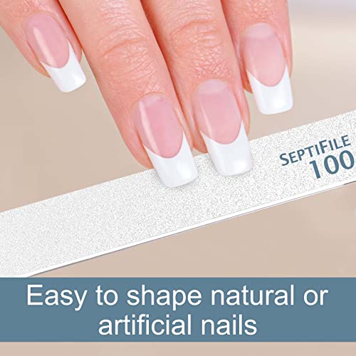 Backscratchers Coarse Grit SeptiFile Nail Buffer Refills - Set of 50, #100 Grit for Artificial Nails