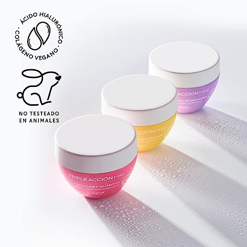 ?sika Crema facial antiarrugas Hidra Nutritiva Triple Acci?n Max 25+ a?os con ?cido hialur?nico y col?geno, 120g