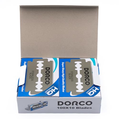 Double Edge Razor Blades Bulk Pack - 1000 Premium Stainless Steel Blades for Safety Razors