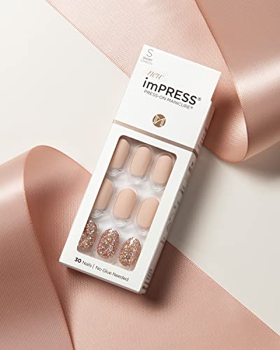 imPRESS Short Press-On Manicure Nail Kit - Pack of 2, 30 Nails, Includes Prep & Files