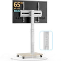 Mobile TV Stand with Power Outlets, Floor Portable Wheels for