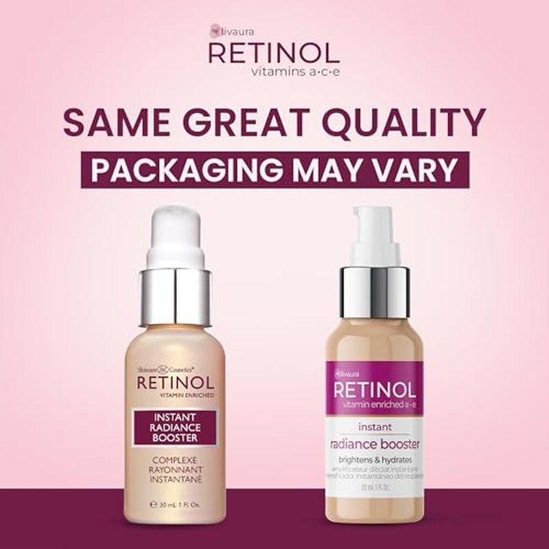 LIVAURA Retinol Instant Radiance Booster ? The Original Retinol Glow Primer ? A Burst of Anti-Aging Hydration Adds Luminosity & Skin-Smoothing Benefits of Vitamin A ? Peptides Improve Firmness & Tone