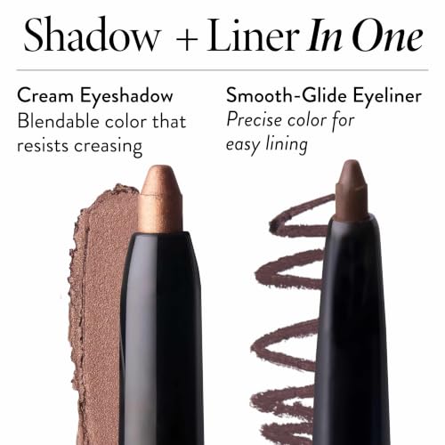 Laura Geller Swipe-n-Line Bronze/Copper Dual End Cream Eyeshadow & Eyeliner (Warm Bronze & Copper)
