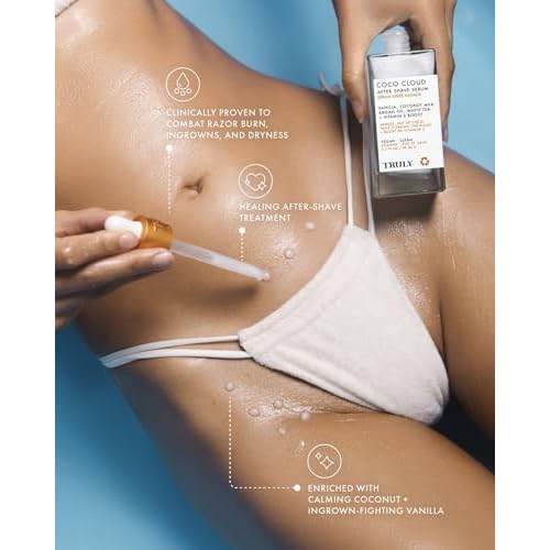 Truly Luxury After Shave Serum | Soothing & Hydrating Post Shave Treatment to Prevent Ingrown Hair For Smooth, Irritation-Free Skin