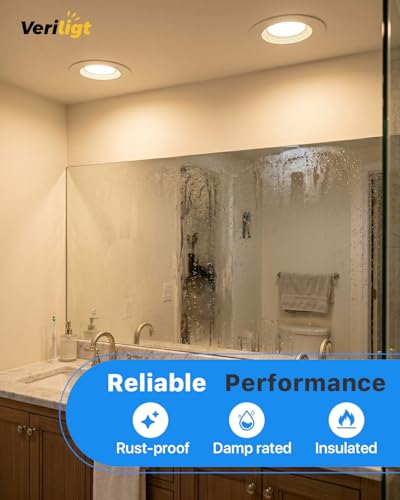 12 Pack 5/6 Inch LED Recessed Can Lights Dimmable 5 Color Temperatures