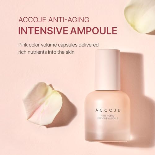 ACCOJE Anti-Aging Intensive Ampoule 30ml ? K-Beauty Capsule Serum with Jeju Botanical Complex & Peptides